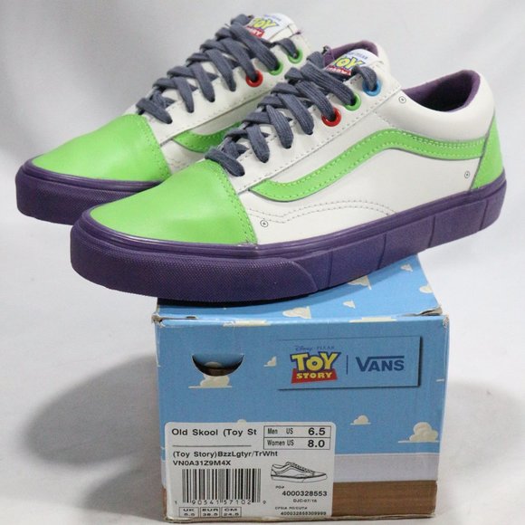 VANS Old Skool Toy Story Buzz Lightyear Sneakers Sz 6.5 M 8 W - Picture 1 of 10